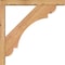 Ekena Millwork Olympic Block Smooth Bracket w/ Offset Brace, Western Red Cedar, 3 1/2"W x 20"D x 20"H BKT0402X20X20OLY05SWR - alternate 4